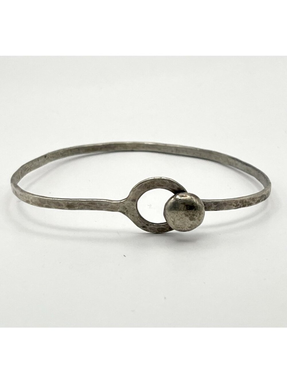 Vintage Richard Parker Sterling Silver Button Bracelet Little Silver Shop 7.5"